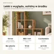 Regał skandynawski schodkowy Dąb Evoke - Kolekcja Scandi