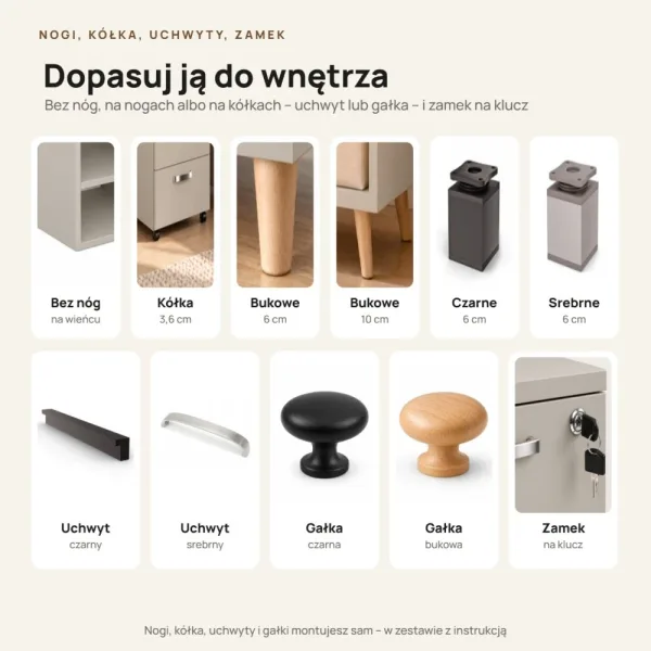 Szafka nocna - Kaszmir