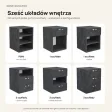 Szafka nocna - Beton Czarny
