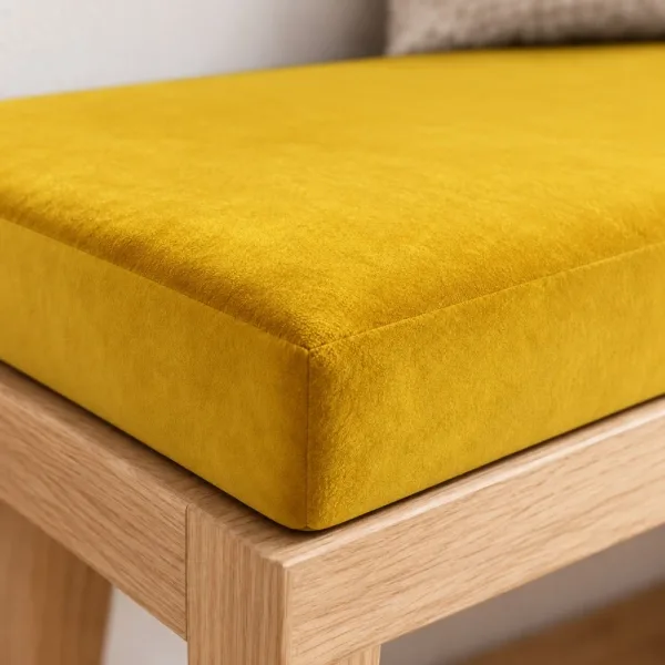 Siedzisko tapicerowane na wymiar Magic Velvet 2290 żółty