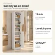 Słupek łazienkowy 32 cm z drzwiczkami, wysokość 180 cm – Biały