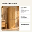 Słupek łazienkowy 60 cm z dwoma koszami na pranie i długimi drzwiczkami – Dąb Artisan