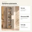 Słupek łazienkowy 31 cm z krótkimi drzwiczkami – Kaszmir