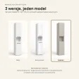 Słupek łazienkowy 31 cm z krótkimi drzwiczkami – Kaszmir