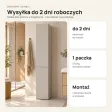 Słupek łazienkowy 31 cm z długimi drzwiczkami – Kaszmir