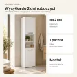 Słupek łazienkowy 40 cm z drzwiczkami, wysokość 170 cm – Biały