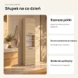 Słupek łazienkowy 40 cm z drzwiczkami, wysokość 170 cm – Dąb Sonoma