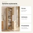 Słupek łazienkowy 40 cm z drzwiczkami, wysokość 170 cm – Dąb Sonoma
