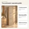 Słupek łazienkowy 40 cm z trojgiem drzwiczek, wysokość 170 cm – Dąb Sonoma