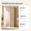 Słupek łazienkowy 40 cm z trojgiem drzwiczek, wysokość 170 cm – Dąb Sonoma