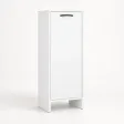 Szafka łazienkowa 35 cm z drzwiczkami i 3 półkami, 90 cm – Biały