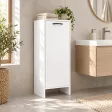 Szafka łazienkowa 35 cm z drzwiczkami i 3 półkami, 90 cm – Biały