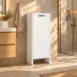 Szafka łazienkowa 35 cm z drzwiczkami i 3 półkami, 90 cm – Biały