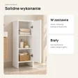 Szafka łazienkowa 35 cm z drzwiczkami i 3 półkami, 90 cm – Biały