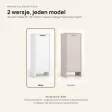 Szafka łazienkowa 35 cm z drzwiczkami i 3 półkami, 90 cm – Biały
