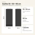 Szafka łazienkowa 35 cm z drzwiczkami i 3 półkami, 90 cm – Kaszmir