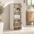 Szafka łazienkowa 35 cm z drzwiczkami i 3 półkami, 90 cm – Kaszmir