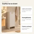 Szafka łazienkowa 35 cm z drzwiczkami i 3 półkami, 90 cm – Kaszmir