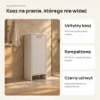 Szafka łazienkowa 35 cm z uchylnym koszem na pranie, 90 cm – Kaszmir