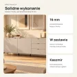 Komoda 183 cm z 2 drzwiczkami i 3 szufladami na metalowych nogach – Kaszmir