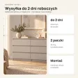 Płytka komoda 120 cm z 6 szufladami, 30 cm głębokości – Kaszmir