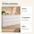 Komoda 138 cm z 6 szufladami – Biały