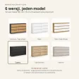 Komoda 138 cm z 6 szufladami – Czarny