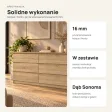 Komoda 138 cm z 6 szufladami – Dąb Sonoma