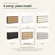 Komoda 138 cm z 6 szufladami – Dąb Sonoma