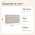 Komoda 138 cm z 6 szufladami – Kaszmir