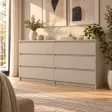 Komoda 138 cm z 6 szufladami – Kaszmir