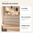 Komoda 138 cm z 6 szufladami – Kaszmir