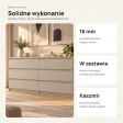 Komoda 138 cm z 6 szufladami – Kaszmir