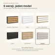 Komoda 138 cm z 6 szufladami – Kaszmir