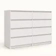 Komoda 120 cm z 8 szufladami – Biały