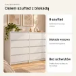 Komoda 120 cm z 8 szufladami – Biały