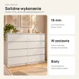 Komoda 120 cm z 8 szufladami – Biały