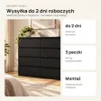Komoda 120 cm z 8 szufladami – Czarny