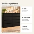 Komoda 120 cm z 8 szufladami – Czarny