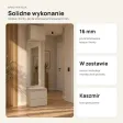 Moduł garderoby 50 cm z tapicerowanym siedziskiem, 2 szufladami i lustrem, 238 cm – Kaszmir