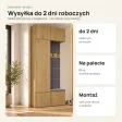 Garderoba do przedpokoju 100 cm: szafa + wieszak z siedziskiem, 238 cm – Dąb Artisan