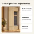Garderoba do przedpokoju 100 cm: szafa + wieszak z siedziskiem, 238 cm – Dąb Sonoma