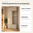 Garderoba do przedpokoju 100 cm: szafa + wieszak z siedziskiem, 238 cm – Kaszmir