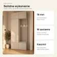 Garderoba do przedpokoju 100 cm: szafa + wieszak z siedziskiem, 238 cm – Kaszmir