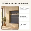 Garderoba do przedpokoju 150 cm: szafa + 2 wieszaki z siedziskami, 238 cm – Dąb Sonoma