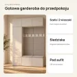 Garderoba do przedpokoju 150 cm: szafa + 2 wieszaki z siedziskami, 238 cm – Kaszmir