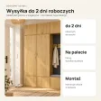 Garderoba do przedpokoju 150 cm: 2 szafy + wieszak z siedziskiem, 238 cm – Dąb Artisan