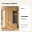 Garderoba do przedpokoju 150 cm: 2 szafy + wieszak z siedziskiem, 238 cm – Dąb Artisan