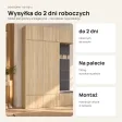 Garderoba do przedpokoju 150 cm: 2 szafy + wieszak z siedziskiem, 238 cm – Dąb Sonoma