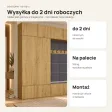 Garderoba do przedpokoju 200 cm: 2 szafy + 2 wieszaki z siedziskami, 238 cm – Dąb Artisan